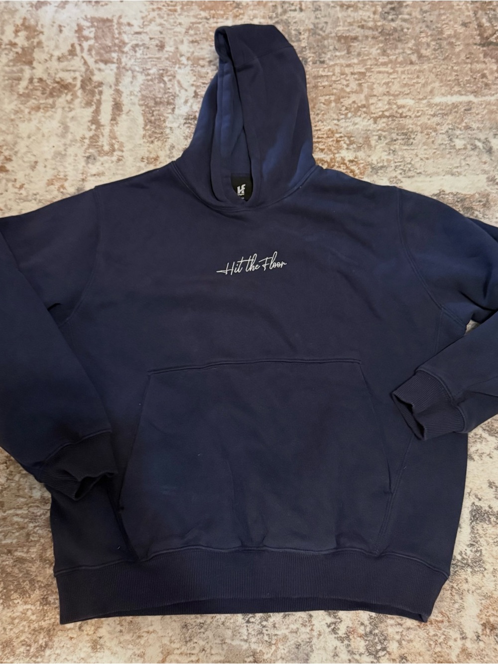 Hit the Floor Navy Hooded Sweatshirt